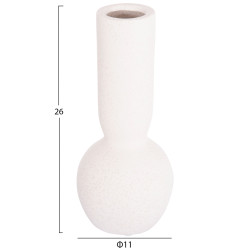 Επιτραπεζιο κεραμικο διακοσμητικο galad hm4616.01 κρυσταλλικο υπολευκο φ11x26υεκ **