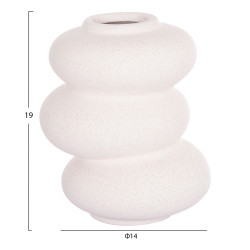 Επιτραπεζιο κεραμικο διακοσμητικο rook hm4628.01 υπολευκο κρυσταλλικο φ14x19υεκ **