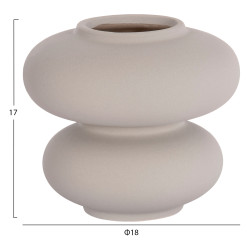 Επιτραπεζιο κεραμικο διακοσμητικο rook hm4629.03 γκρι ματ φ18x17υεκ **