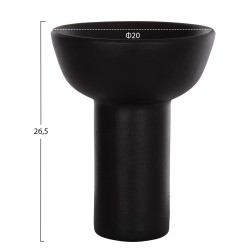 Επιτραπεζιο κεραμικο διακοσμητικο elendil hm4603.02 μαυρο ματ φ20x26.5υεκ **