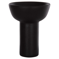 Επιτραπεζιο κεραμικο διακοσμητικο elendil hm4603.02 μαυρο ματ φ20x26.5υεκ **