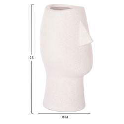 Επιτραπεζιο κεραμικο διακοσμητικο humans hm4631 υπολευκο κρυσταλλικο φ14x25υεκ ** Επιτραπεζιο κεραμικο διακοσμητικο humans hm4631 υπολευκο κρυσταλλικο φ14x25υεκ **