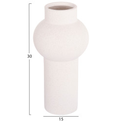 Επιτραπεζιο κεραμικο διακοσμητικο scepter hm4605.01 υπολευκο κρυσταλλικο φ15x30υεκ **