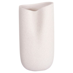 Επιτραπεζιο κεραμικο διακοσμητικο glaζε hm4607.01 υπολευκο κρυσταλλικο 15x15x30υεκ **