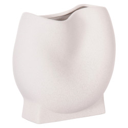 Επιτραπεζιο κεραμικο διακοσμητικο glaζε hm4610.01 υπολευκο κρυσταλλικο 26x14x25υεκ **