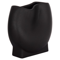 Επιτραπεζιο κεραμικο διακοσμητικο glaζε hm4610.02 μαυρο ματ 26x14x25υεκ **