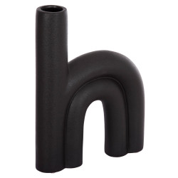 Επιτραπεζιο κεραμικο διακοσμητικο arcon hm4638.02 μαυρο ματ 25,5x6x34υεκ **