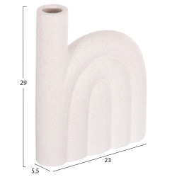 Επιτραπεζιο κεραμικο διακοσμητικο arcon hm4639.01 κρυσταλλικο υπολευκο 23,5x5,5x29,5υεκ **