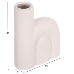 Επιτραπεζιο κεραμικο διακοσμητικο arcon hm4640.01 κρυσταλλικο υπολευκο 19x7x24υ εκ. ** Επιτραπεζιο κεραμικο διακοσμητικο arcon hm4640.01 κρυσταλλικο υπολευκο 19x7x24υ εκ. **