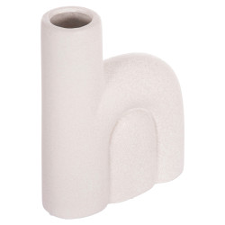 Επιτραπεζιο κεραμικο διακοσμητικο arcon hm4640.01 κρυσταλλικο υπολευκο 19x7x24υ εκ. **