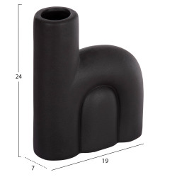 Επιτραπεζιο κεραμικο διακοσμητικο arcon hm4640.02 μαυρο ματ 19x7x24υ εκ. ** Επιτραπεζιο κεραμικο διακοσμητικο arcon hm4640.02 μαυρο ματ 19x7x24υ εκ. **