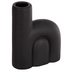 Επιτραπεζιο κεραμικο διακοσμητικο arcon hm4640.02 μαυρο ματ 19x7x24υ εκ. **