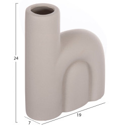 Επιτραπεζιο κεραμικο διακοσμητικο arcon hm4640.03 γκρι ματ 19x7x24υ εκ. ** Επιτραπεζιο κεραμικο διακοσμητικο arcon hm4640.03 γκρι ματ 19x7x24υ εκ. **