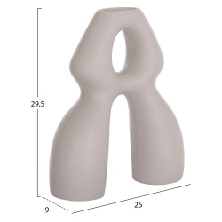 Επιτραπεζιο κεραμικο διακοσμητικο isil hm4598.03 γκρι ματ 25x9x29,5υεκ ** Επιτραπεζιο κεραμικο διακοσμητικο isil hm4598.03 γκρι ματ 25x9x29,5υεκ **