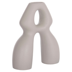 Επιτραπεζιο κεραμικο διακοσμητικο isil hm4598.03 γκρι ματ 25x9x29,5υεκ **