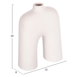 Επιτραπεζιο κεραμικο διακοσμητικο isil hm4599.01 κρυσταλλ.υπολευκο 22x8x29υεκ **