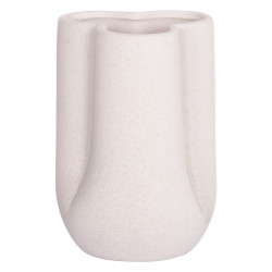 Επιτραπεζιο κεραμικο διακοσμητικο glaζε hm4613.01 κρυσταλλικο υπολευκο φ16x22υεκ **