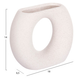 Επιτραπεζιο κεραμικο διακοσμητικο ellipto hm4646.01 υπολευκο κρυσταλλικο 18x6,5x14υεκ ** Επιτραπεζιο κεραμικο διακοσμητικο ellipto hm4646.01 υπολευκο κρυσταλλικο 18x6,5x14υεκ **