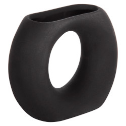 Επιτραπεζιο κεραμικο διακοσμητικο ellipto hm4646.02 μαυρο ματ 18x6,5x14υεκ **