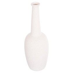 Επιτραπεζιο κεραμικο διακοσμητικο elendil hm4592.01 υπολευκο κρυσταλλικο φ10x30υ εκ **