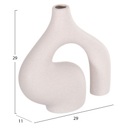 Επιτραπεζιο κεραμικο διακοσμητικο isil hm4597.01 υπολευκο κρυσταλλικο 29x11x29υεκ ** Επιτραπεζιο κεραμικο διακοσμητικο isil hm4597.01 υπολευκο κρυσταλλικο 29x11x29υεκ **