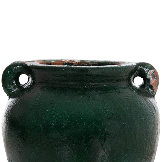 Διακοσμητικο βαζο hm4380 τερακοτα σε antique πρασινη αποχρωση φ26χ26yεκ. ** Διακοσμητικο βαζο hm4380 τερακοτα σε antique πρασινη αποχρωση φ26χ26yεκ. **
