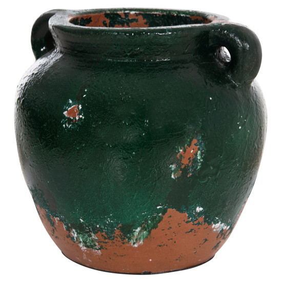 Διακοσμητικο βαζο hm4380 τερακοτα σε antique πρασινη αποχρωση φ26χ26yεκ. ** Διακοσμητικο βαζο hm4380 τερακοτα σε antique πρασινη αποχρωση φ26χ26yεκ. **