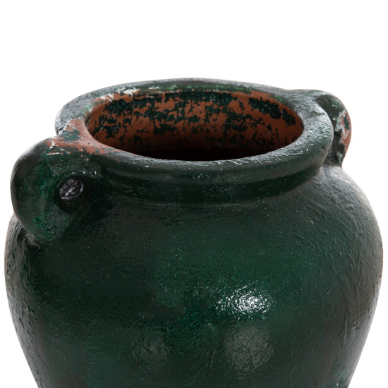 Διακοσμητικο βαζο hm4380 τερακοτα σε antique πρασινη αποχρωση φ26χ26yεκ. ** Διακοσμητικο βαζο hm4380 τερακοτα σε antique πρασινη αποχρωση φ26χ26yεκ. **