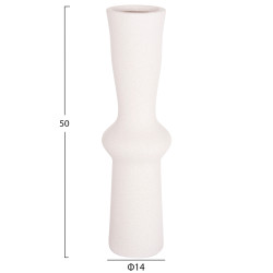 Επιτραπεζιο κεραμικο διακοσμητικο scepter hm4637.01 κρυσταλλικο υπολευκο φ14x50υεκ **