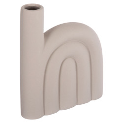 Επιτραπεζιο κεραμικο διακοσμητικο arcon hm4639.03 γκρι ματ 23x5,5x29υ εκ. **