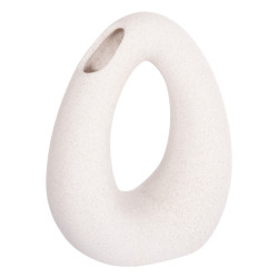 Επιτραπεζιο κεραμικο διακοσμητικο ellipto hm4644.01 υπολευκο κρυσταλλικο 16,5x9x20υεκ **