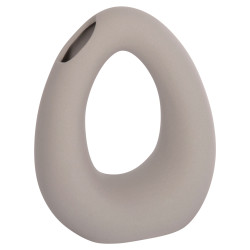 Επιτραπεζιο κεραμικο διακοσμητικο ellipto hm4644.03 γκρι ματ 16,5x9x20υεκ **