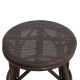Σκαμπο αλουμινιου chino hm6285.01 bamboo look καφε-textilene καφε φ36x46υεκ. **