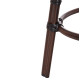 Σκαμπο αλουμινιου chino hm6285.01 bamboo look καφε-textilene καφε φ36x46υεκ. **