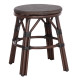 Σκαμπο αλουμινιου chino hm6285.01 bamboo look καφε-textilene καφε φ36x46υεκ. **