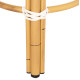 Σκαμπο αλουμινιου chino hm6285.03 bamboo look-textilene λευκο-μαυρο φ36x46υεκ. **
