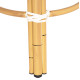 Σκαμπο αλουμινιου chino hm6285.05 bamboo look-textilene λευκο-μπλε φ36x46υεκ. **