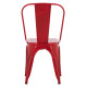 Καρεκλα μεταλλικη melita-pro hm8641.44 κοκκινη 44x47x84.5υεκ. **