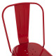 Καρεκλα μεταλλικη melita-pro hm8641.44 κοκκινη 44x47x84.5υεκ. **