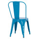 Καρεκλα μεταλλικη melita-pro hm8641.48 μπλε 44x47x84.5υεκ. **