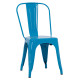 Καρεκλα μεταλλικη melita-pro hm8641.48 μπλε 44x47x84.5υεκ. **