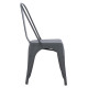Καρεκλα μεταλλικη melita-pro hm8641.50 γκρι 44x47x84.5υεκ. **