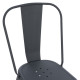 Καρεκλα μεταλλικη melita-pro hm8641.50 γκρι 44x47x84.5υεκ. **