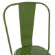 Καρεκλα μεταλλικη melita-pro hm8641.53 light olive green 44x47x84.5υεκ. **