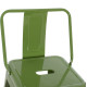 Σκαμπο bar me πλατη μεταλλικο melita-pro hm8643.53 light olive green 42x42x100υεκ. **