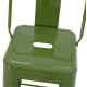 Σκαμπο bar me πλατη μεταλλικο melita-pro hm8643.53 light olive green 42x42x100υεκ. **