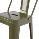 Σκαμπο μπαρ μεσαιου υψουσ μεταλλικο melita-pro hm8574.43 dark olive green 43x43x88υεκ. **