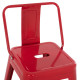 Σκαμπο μπαρ μεσαιου υψουσ μεταλλικο melita-pro hm8574.44 κοκκινο 43x43x88υεκ. **