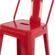 Σκαμπο μπαρ μεσαιου υψουσ μεταλλικο melita-pro hm8574.44 κοκκινο 43x43x88υεκ. **