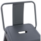 Σκαμπο μπαρ μεσαιου υψουσ μεταλλικο melita-pro hm8574.50 γκρι 43x43x88υεκ. **
